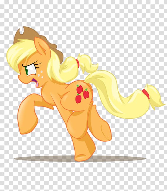 Applejack Pony Horse Running, others transparent background PNG clipart