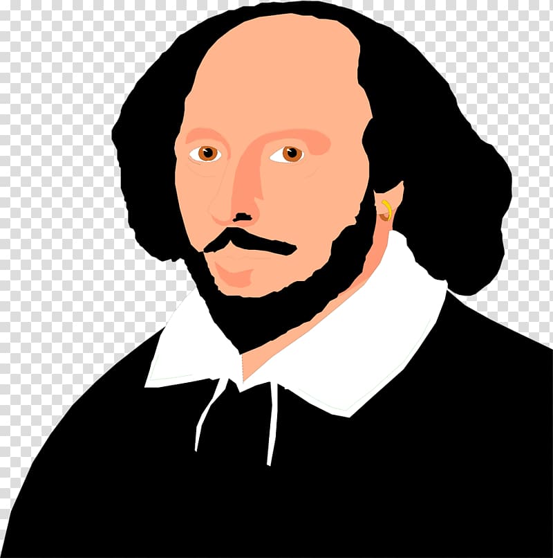 man's face , Hamlet William Shakespeare Much Ado About Nothing Shakespeare: The Animated Tales , William Shakespeare transparent background PNG clipart