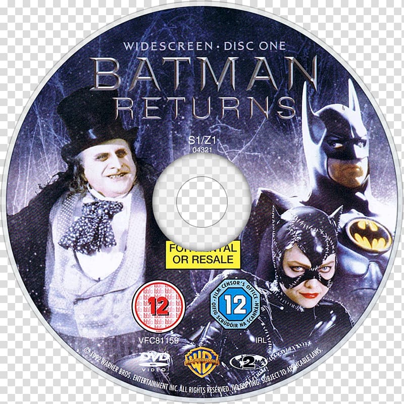 Batman Film Series Compact disc Blu-ray disc DVD, Batman Returns transparent background PNG clipart