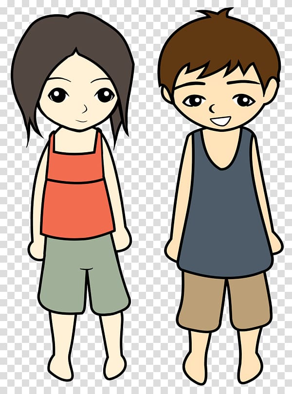 Girl Boy Drawing Man , Girl And Boy transparent background PNG clipart