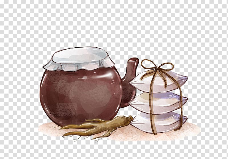 Asian Ginseng Jar Icon, Jars on the edge of jars transparent background PNG clipart