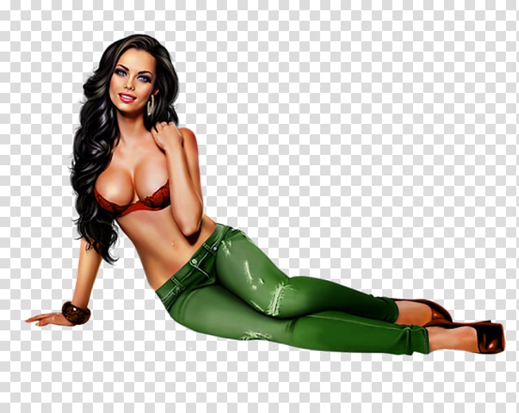 Pin-up girl Drawing Digital illustration Art, others transparent background PNG clipart
