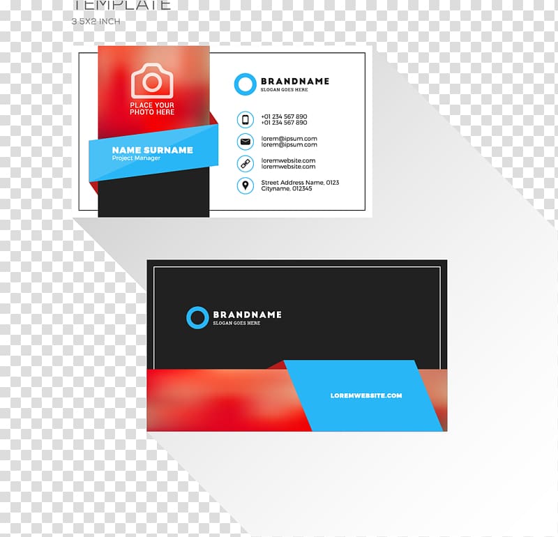 Brandname illustration, Business Card Design Business Cards Visiting card Printing, Business cards transparent background PNG clipart
