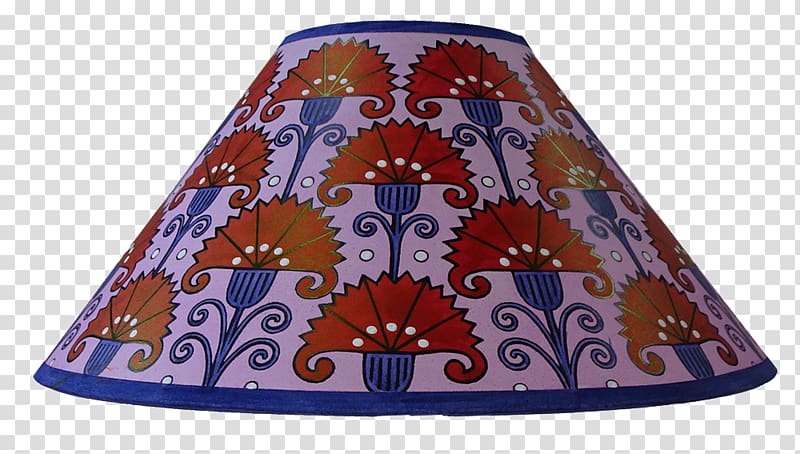 Blue Lamp Shades Red Purple Yellow, hand-painted illustration transparent background PNG clipart