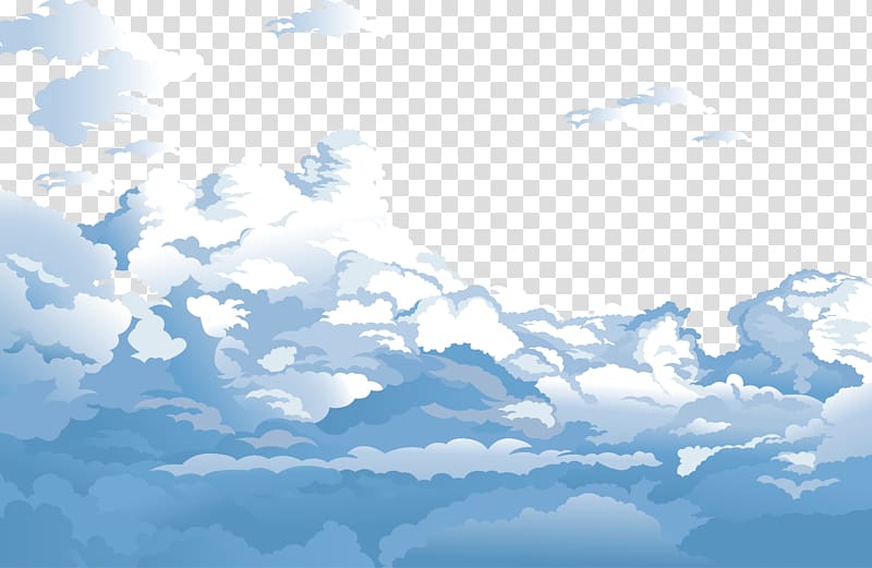 Sky Cloud Euclidean Blue, Blue sky and white clouds , animated clouds transparent background PNG clipart