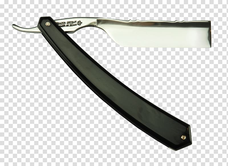 black and gray straight razor illustration, Old School Razor transparent background PNG clipart