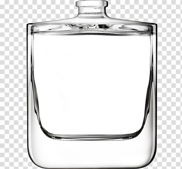 Glass bottle Old Fashioned glass Product design, square perfume bottles transparent background PNG clipart