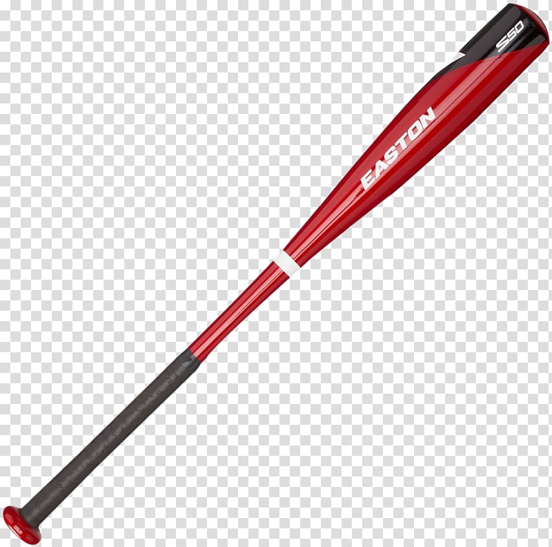 red and black Easton S50 baseball bat, Baseball bat Batting Tee-ball, Baseball Bat transparent background PNG clipart