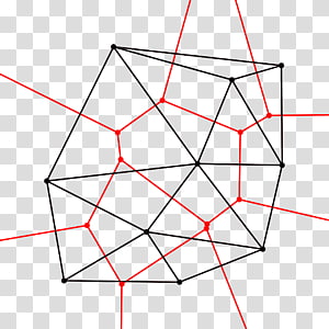 Diagrama De Voronoi, Triangulação De Delaunay, Restrita De Triangulação De  Delaunay png transparente grátis