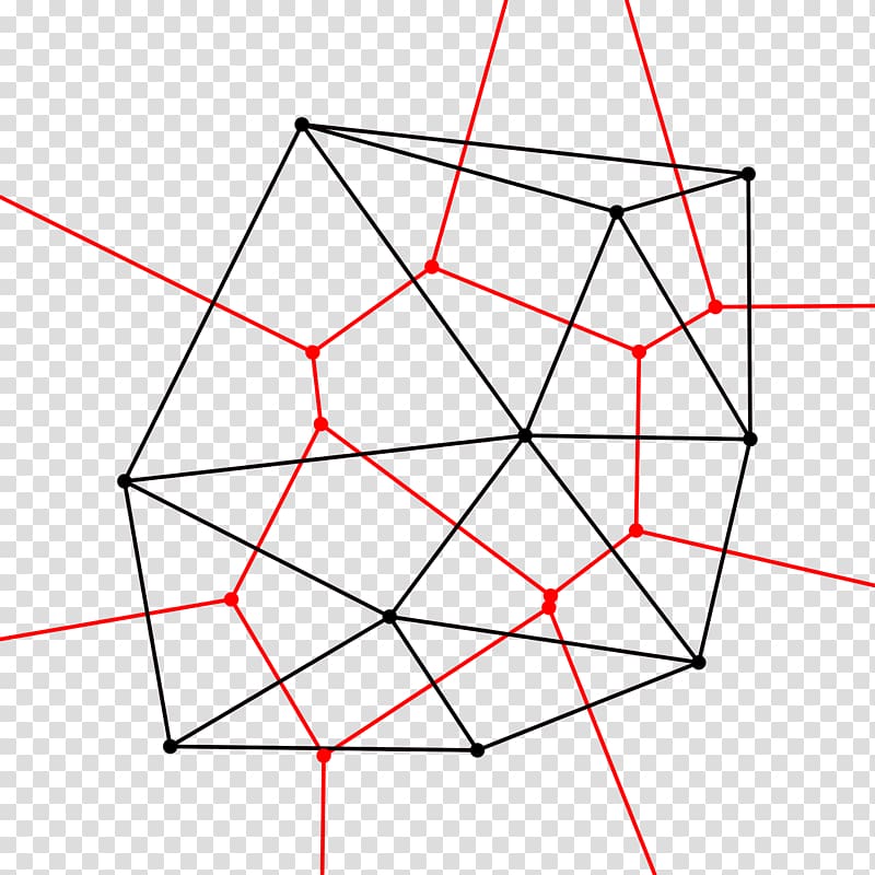 Delaunay triangulation Voronoi diagram Computational geometry, diagram transparent background PNG clipart