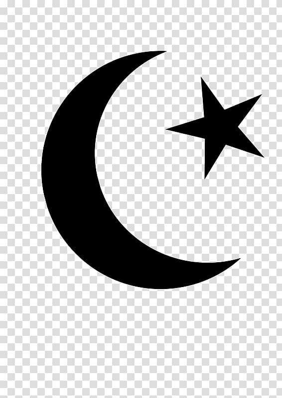 crescent moon and star , Islam Religion Symbol Muslim, Islam transparent background PNG clipart