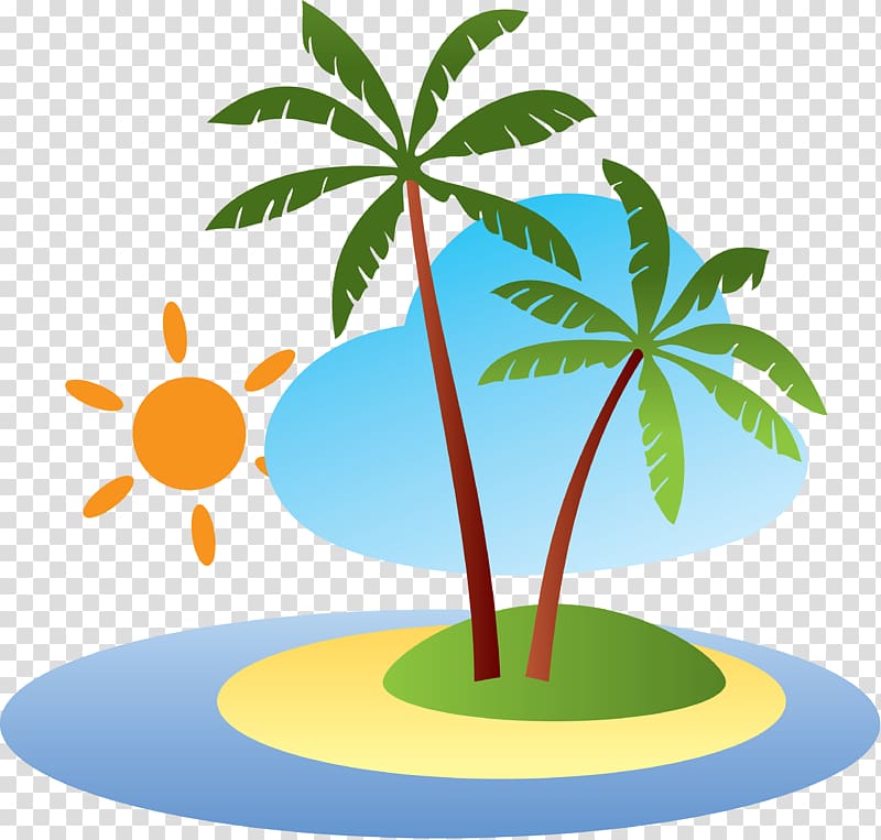 Beach Theatrical scenery , floating island transparent background PNG clipart