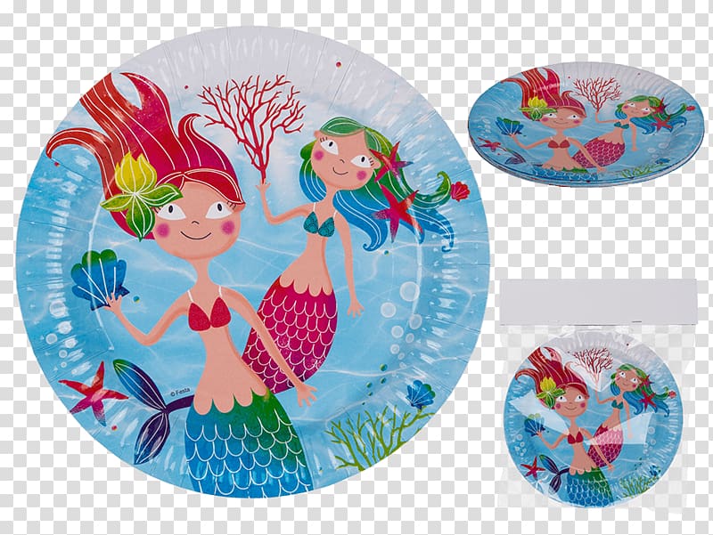 Disposable food packaging plastic Mermaid Paper Mug, piatti transparent background PNG clipart