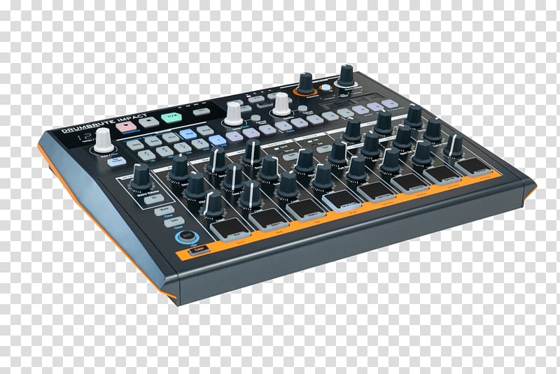 Drum machine Arturia DrumBrute Impact Sound Synthesizers Electronic Musical Instruments, drum transparent background PNG clipart