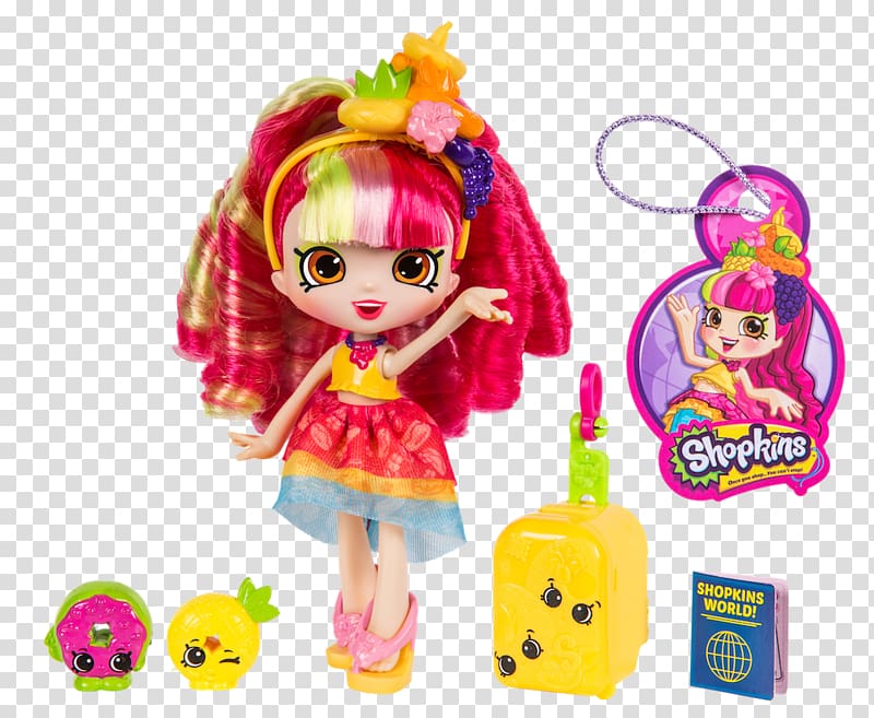 Shopkins Shoppies Bubbleisha Doll Toy Brazil, hairdressing vip card transparent background PNG clipart