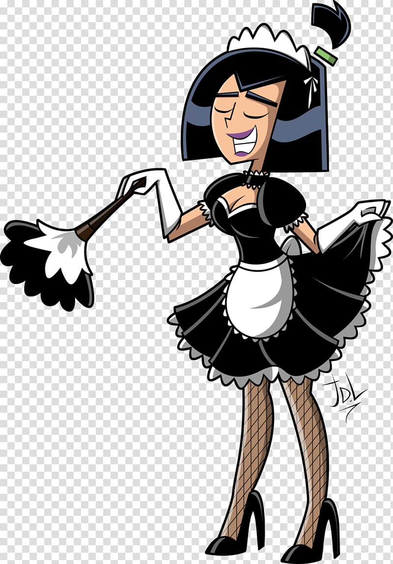 Dani Phantom Maid Animated cartoon, maid transparent background PNG clipart