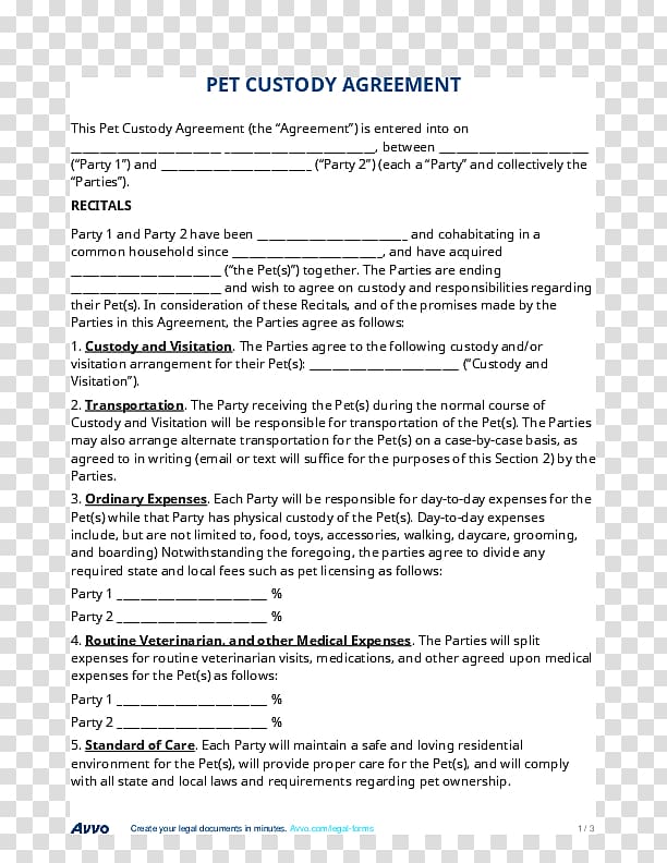 Information on joint clearance custody