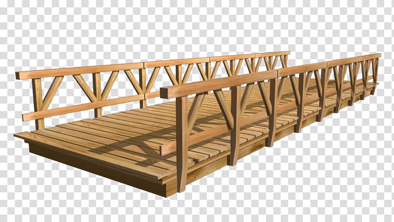 Wood Lumber Timber bridge Simple suspension bridge, wooden bridge transparent background PNG clipart