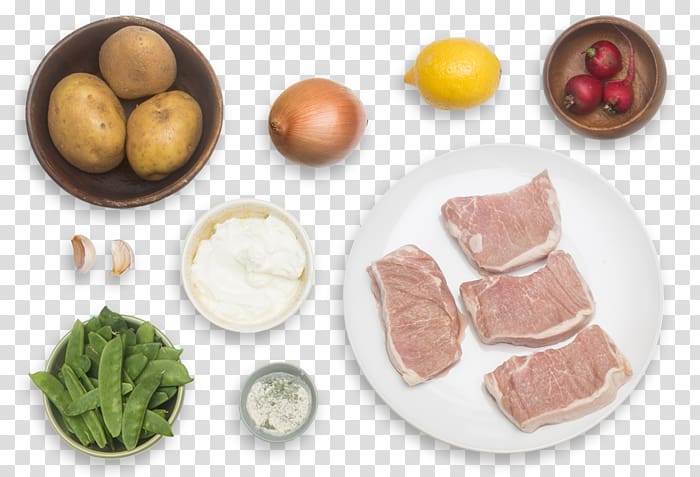 Recipe Dish Vegetable Cuisine Hors d\'oeuvre, pork cutlet in supermarket transparent background PNG clipart