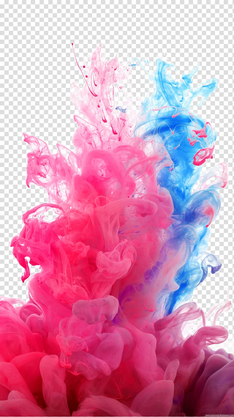 Samsung Galaxy S5 Samsung Galaxy Note 4 HTC One (M8) LG G3 Lock screen, Fresh color dust smoke , pink and blue smoke transparent background PNG clipart