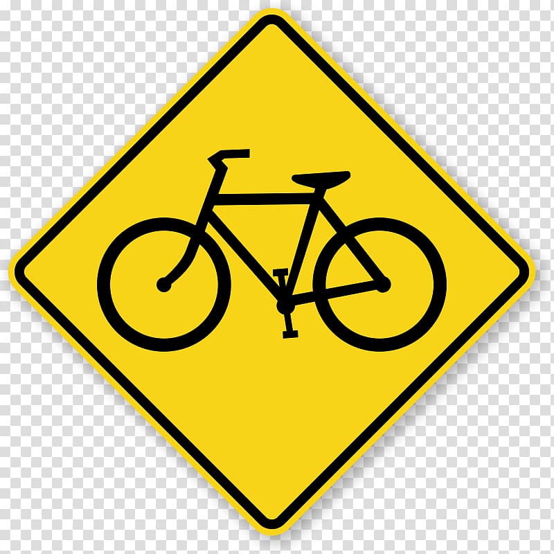 Traffic sign Bicycle Warning sign Road, Traffic Signs transparent background PNG clipart