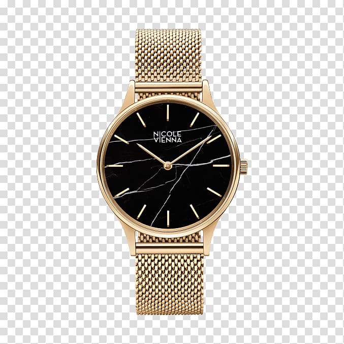 Watch Jewellery Daniel Wellington Gold Quartz clock, monstera transparent background PNG clipart