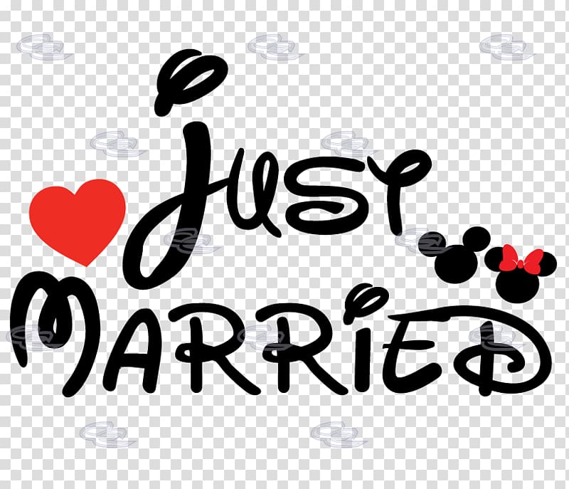 black text on blue background, Mickey Mouse Minnie Mouse T-shirt Marriage The Walt Disney Company, married transparent background PNG clipart