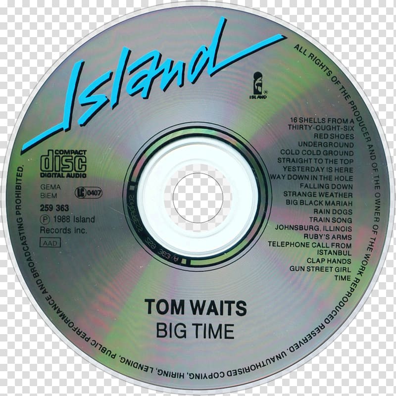 Compact disc Disk storage U2 Hard Drives, Tom Waits transparent background PNG clipart
