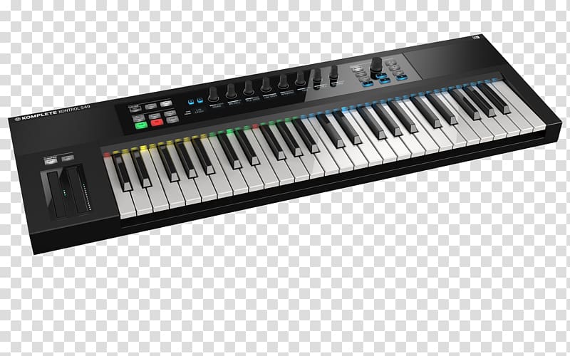 Native Instruments Komplete Kontrol S49 Musical Instruments MIDI Controllers MIDI keyboard, native instruments transparent background PNG clipart