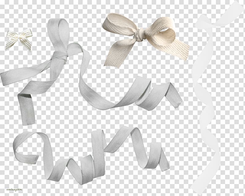 White Ribbon Textile , ribbon cutting transparent background PNG clipart