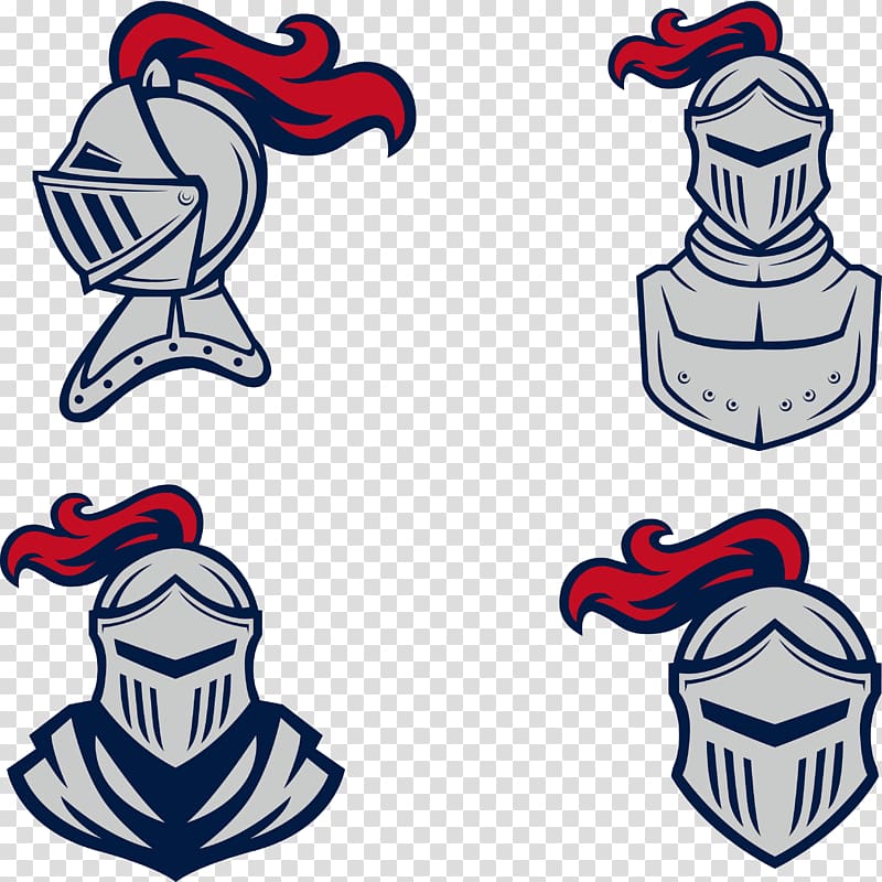 four knight , Knight Euclidean Body armor Middle Ages, Medieval armor transparent background PNG clipart