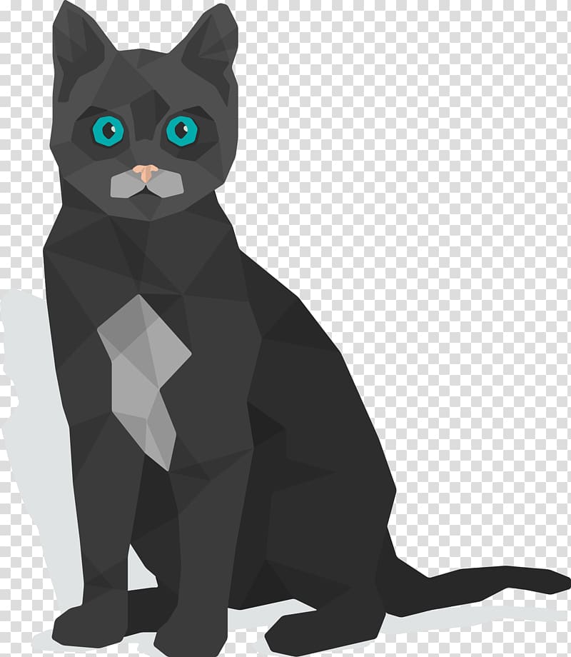 Russian Blue Black cat Domestic short-haired cat Whiskers Illustration, cat transparent background PNG clipart