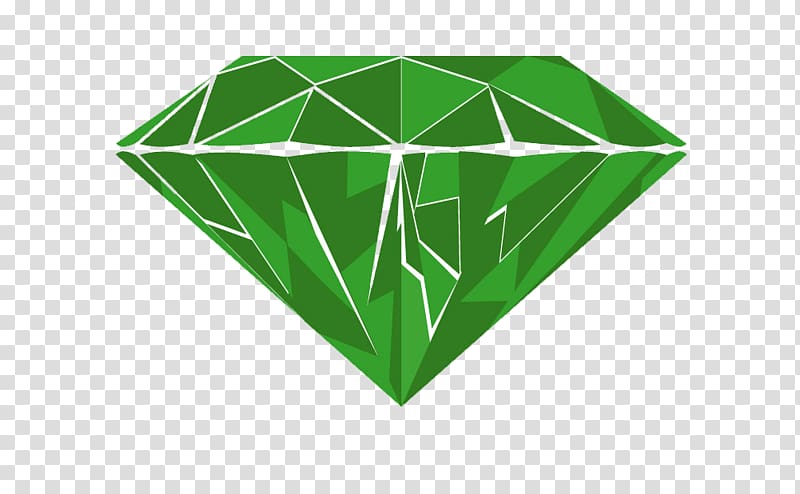 Green Diamond Logo Emerald, Emerald green transparent background PNG clipart