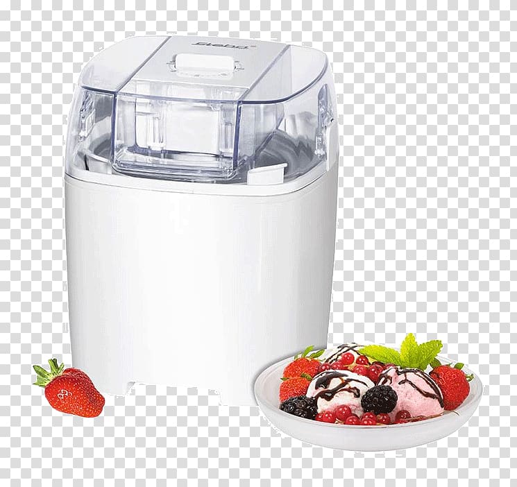 Ice Cream Makers Steba IC 20, Ice cream maker, 1.5 litres, 9.5 W, white Sorbet Cuisinart Pure Indulgence ICE-30, Ice Cream Maker transparent background PNG clipart