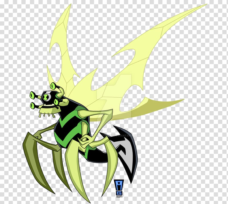 Stinkfly Ben 10 Concept art Cannonbolt, Stinkfly transparent background PNG clipart