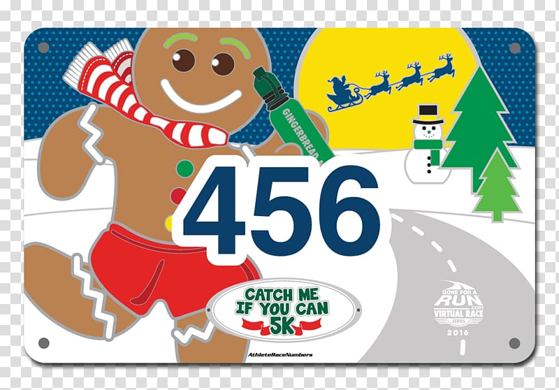 Competition number Running Racing 5K run Bib, gingerbread man outline transparent background PNG clipart