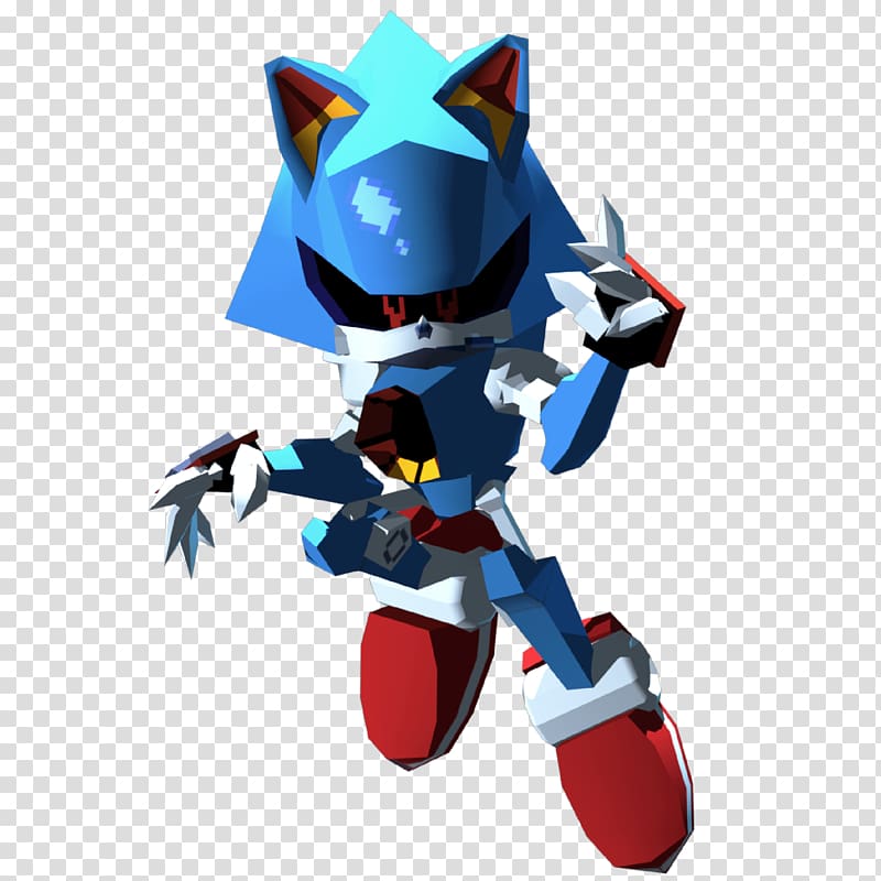 Paper Metal Sonic render
