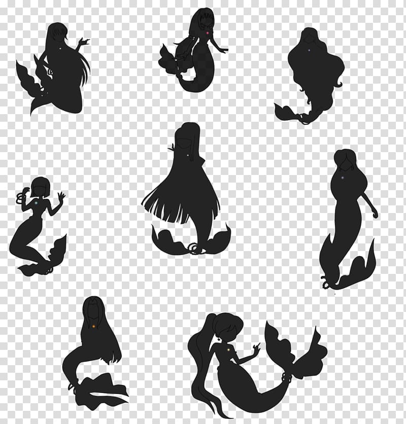 The Little Mermaid Lucia Nanami Silhouette Mermaid Melody Pichi Pichi Pitch, rock band live performances silhouettes transparent background PNG clipart