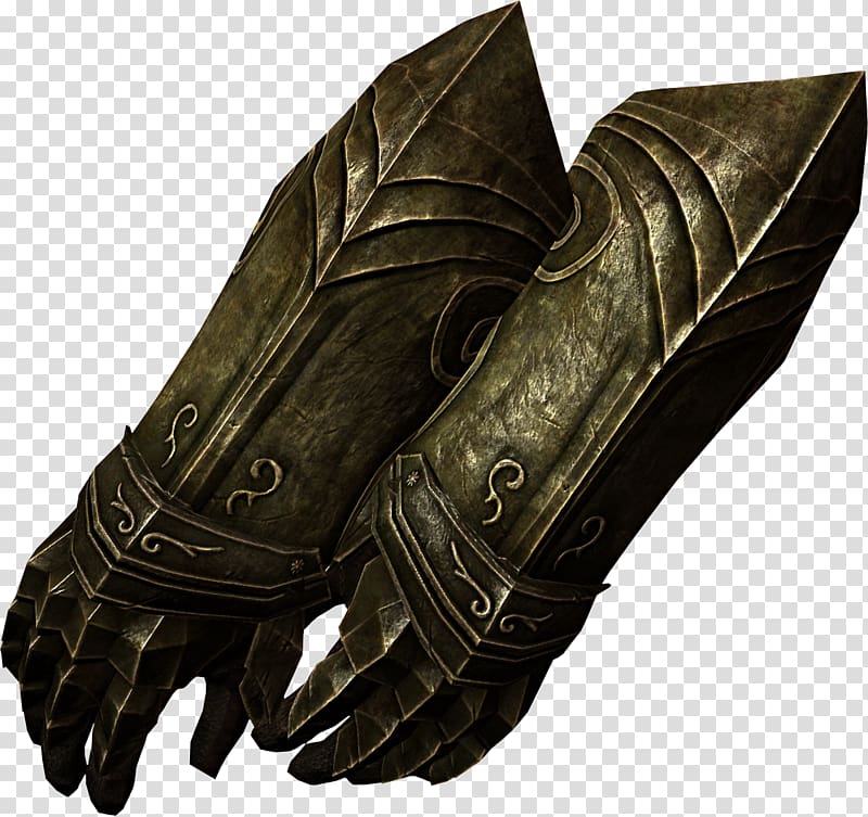 The Elder Scrolls V: Skyrim Gauntlet Armour Bracer Body armor, armour transparent background PNG clipart