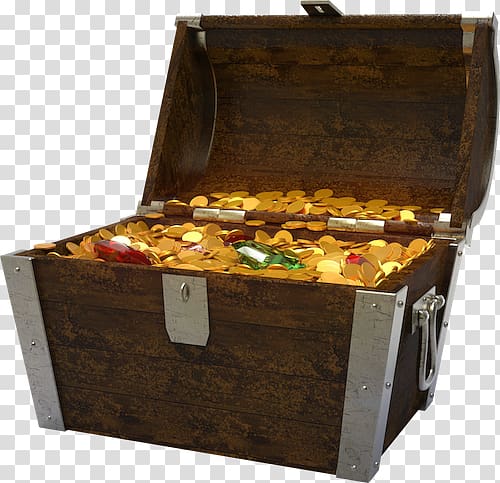 Treasure chest PNG transparent image download, size: 4094x4171px