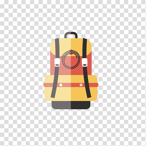 Cartoon Flat design Backpack, backpack transparent background PNG clipart