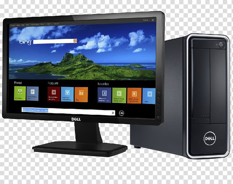 Dell Laptop Computer monitor LED-backlit LCD Desktop computer, desktop pc transparent background PNG clipart
