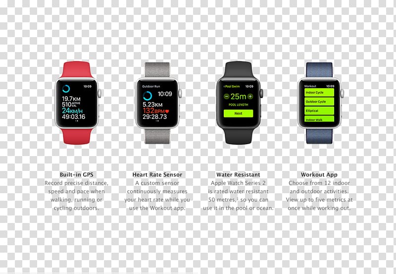 Apple Watch Series 2 Apple Watch Series 1 Nike+, watch transparent background PNG clipart