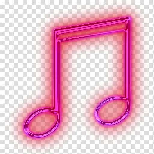 Musical Note Facebook Icon Pink Purple Transparent Background