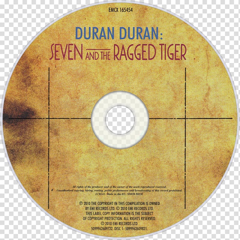 Seven and the Ragged Tiger Compact disc Duran Duran Music Album, duran duran transparent background PNG clipart