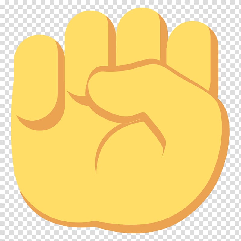 Emoji Raised fist Symbol Sticker, hand emoji transparent background PNG clipart