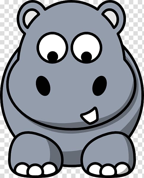 Hippopotamus Drawing graphics Cartoon, tree cartoon hippo transparent background PNG clipart