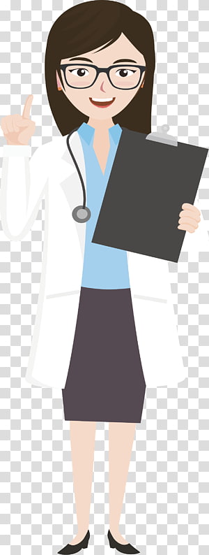 woman doctor illustration, Glasses Physician Woman, A woman doctor with glasses transparent background PNG clipart thumbnail