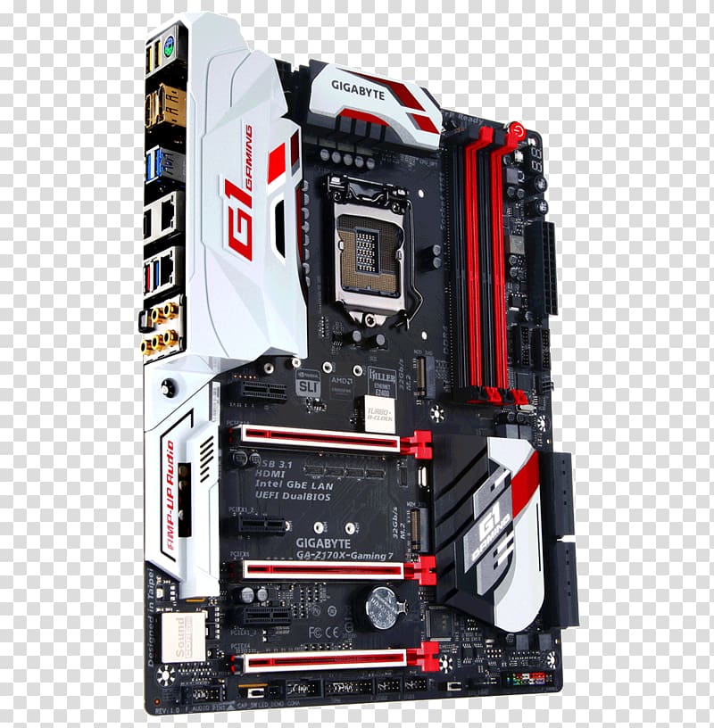 Intel GIGABYTE GA-Z170X-Gaming 7 Motherboard Gigabyte Technology LGA 1151, intel transparent background PNG clipart