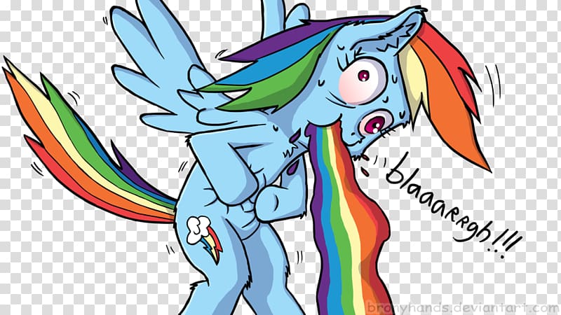 Vomiting Rainbow Dash Pony Equestria, throwingup transparent background ...